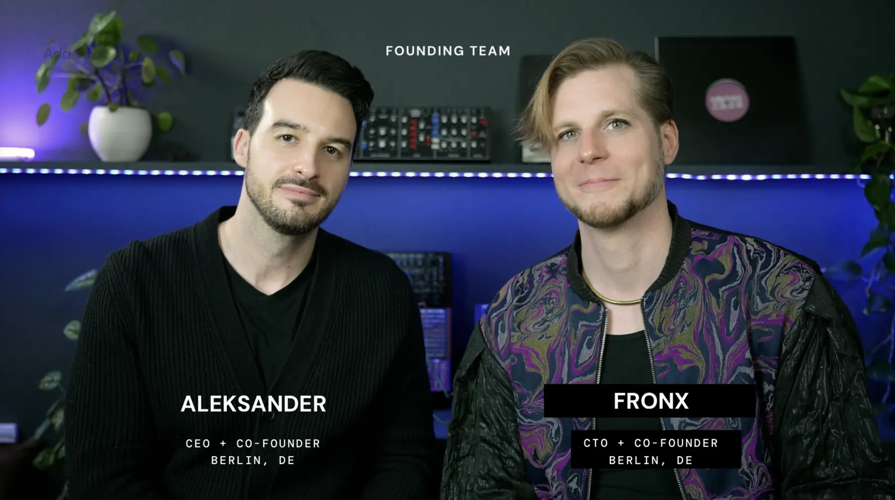 Vibseek founding team Aleksander and Fronx